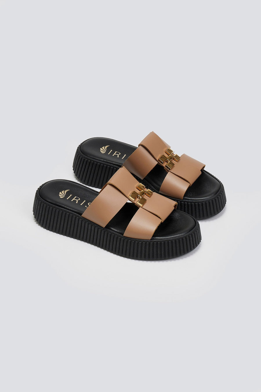 Σανδάλια flatforms δερμάτινα Iris Sandals