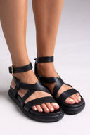 Σανδάλια flatforms δερμάτινα Iris Sandals