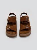 Σανδάλια flatforms δερμάτινα JUNIA FANTASY SANDALS - Mocha - thefashionproject.gr - FANTASY SANDALS