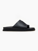 Σανδάλια flatforms δερμάτινα με δάκτυλο Estil