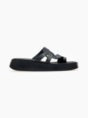 Σανδάλια flatforms δερμάτινα με ιδιαίτερη φάσα tfp