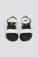 Σανδάλια flatforms δερμάτινα με μπαρέτα Estil