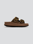 Σανδάλια flatforms δερμάτινα με print ZEFI FANTASY SANDALS