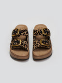 Σανδάλια flatforms δερμάτινα με print ZEFI FANTASY SANDALS - Leopard - thefashionproject.gr - FANTASY SANDALS