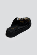 Σανδάλια flatforms δερμάτινα με τοκάδες Ragazza 01236