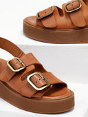 Σανδάλια flatforms δερμάτινα με velcro Iris Sandals