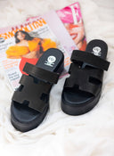 Σανδάλια flatforms δερμάτινα με velcro tfp