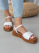 Σανδάλια flatforms δερμάτινα Ragazza 01160