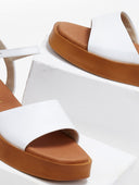 Σανδάλια flatforms δερμάτινα Ragazza 01160