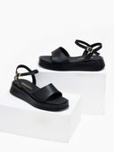Σανδάλια flatforms δερμάτινα Ragazza 01160