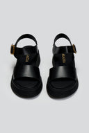 Σανδάλια flatforms δερμάτινα Ragazza 01229