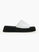 Σανδάλια flatforms δερμάτινα Ragazza 01235