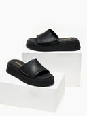 Σανδάλια flatforms δερμάτινα Ragazza 01235
