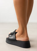 Σανδάλια flatforms δερμάτινα Ragazza 01235