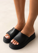 Σανδάλια flatforms δερμάτινα Ragazza 01235