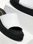 Σανδάλια flatforms δερμάτινα Ragazza 01235