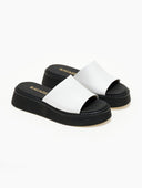 Σανδάλια flatforms δερμάτινα Ragazza 01235