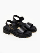 Σανδάλια flatforms δερμάτινα Ragazza 0543