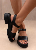 Σανδάλια flatforms δερμάτινα Ragazza 0543
