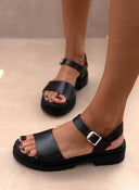 Σανδάλια flatforms δερμάτινα Ragazza 0543