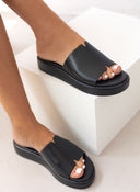 Σανδάλια flatforms δερμάτινα TFP