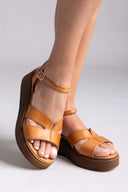 Σανδάλια flatforms δερμάτινα TFP
