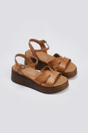Σανδάλια flatforms δερμάτινα TFP