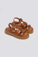 Σανδάλια flatforms δερμάτινα Tfp