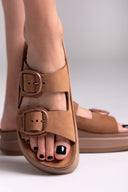 Σανδάλια flatforms δερμάτινα ZEFI FANTASY SANDALS