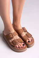 Σανδάλια flatforms δερμάτινα ZEFI FANTASY SANDALS