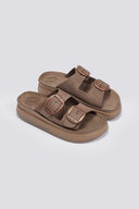 Σανδάλια flatforms δερμάτινα ZEFI FANTASY SANDALS