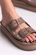 Σανδάλια flatforms δερμάτινα ZEFI FANTASY SANDALS
