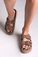 Σανδάλια flatforms δερμάτινα ZEFI FANTASY SANDALS