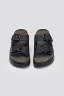 Σανδάλια flatforms δερμάτινα ZEFI FANTASY SANDALS - Μαύρο - thefashionproject.gr - FANTASY SANDALS