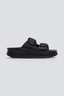 Σανδάλια flatforms δερμάτινα ZEFI FANTASY SANDALS - Μαύρο - thefashionproject.gr - FANTASY SANDALS