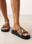 Σανδάλια flatforms Estil - Leopard - thefashionproject.gr - Estil