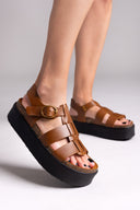 Σανδάλια flatforms gladiator ATENEO