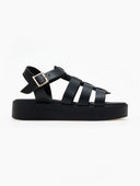 Σανδάλια flatforms gladiator δερμάτινα Estil