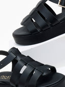 Σανδάλια flatforms gladiator δερμάτινα Estil