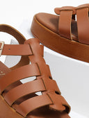 Σανδάλια flatforms gladiator δερμάτινα Estil
