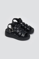 Σανδάλια flatforms gladiator Refresh 172691 - Μαύρο - thefashionproject.gr - Refresh