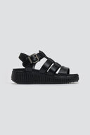 Σανδάλια flatforms gladiator Refresh 172691 - Μαύρο - thefashionproject.gr - Refresh