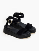 Σανδάλια flatforms καστόρινα Estil