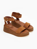 Σανδάλια flatforms καστόρινα Estil