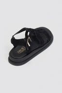 Σανδάλια flatforms καστόρινα gladiator Estil