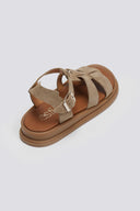 Σανδάλια flatforms καστόρινα gladiator Estil
