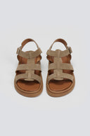 Σανδάλια flatforms καστόρινα gladiator Estil