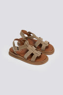 Σανδάλια flatforms καστόρινα gladiator Estil