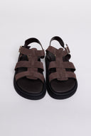 Σανδάλια flatforms καστόρινα gladiator Estil