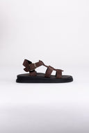 Σανδάλια flatforms καστόρινα gladiator Estil
